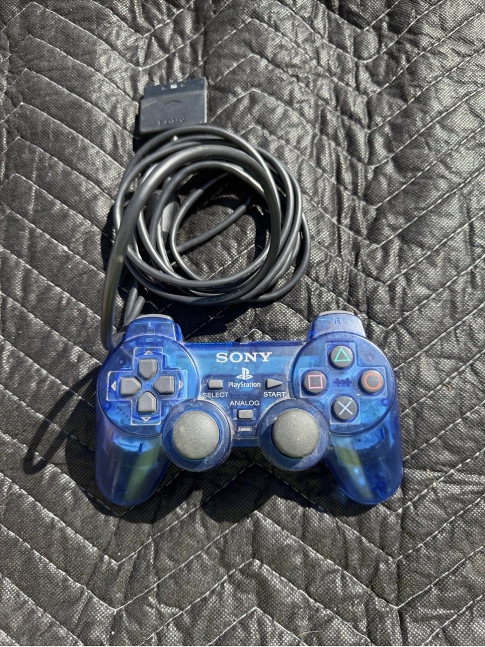 Sony DualShock Blue Wired PlayStation 2 Controller